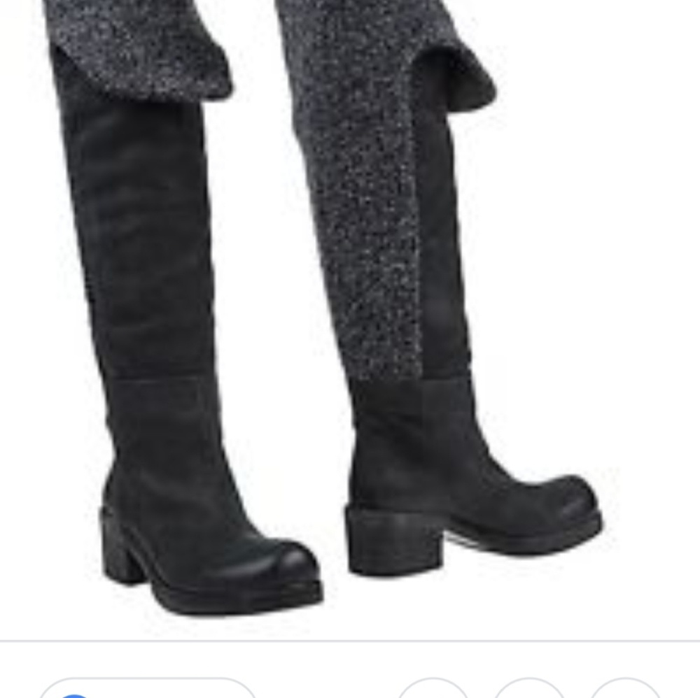 Vic Matie mixted materials knee boots